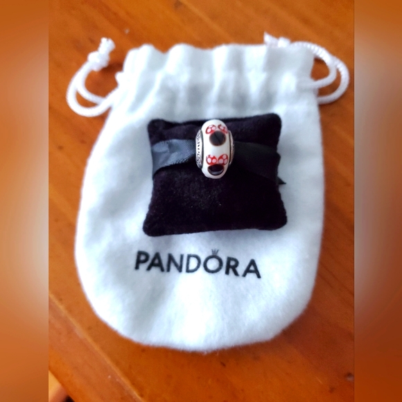 Pandora Disney Classic Minnie Murano Glass Charm - Picture 1 of 1